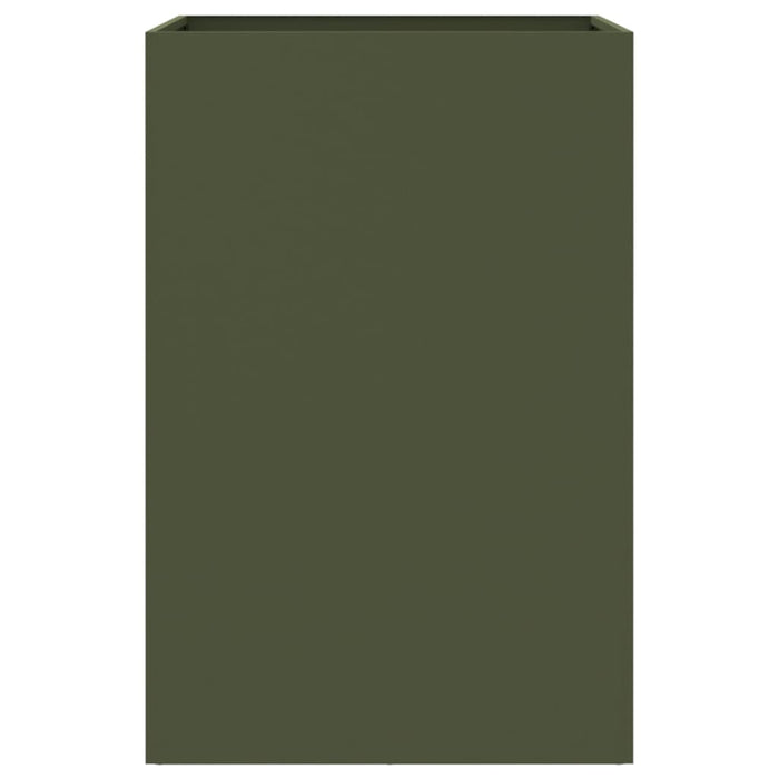 Fioriera Verde Oliva 52x48x75 cm in Acciaio Laminato a Freddo 841586