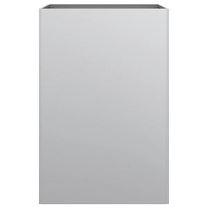 Fioriera-Vaso-Contenitore per Piante Argento 52x48x75 cm in Acciaio Zincato