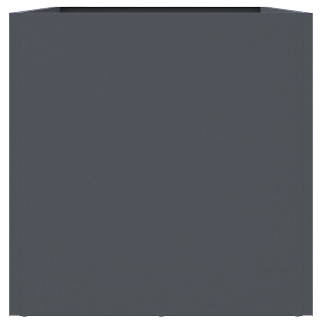 Fioriera Antracite 62x30x29 cm in Acciaio 841591