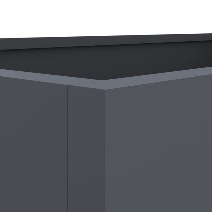 Fioriera Antracite 62x30x29 cm in Acciaio 841591