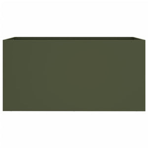 Fioriera Verde Oliva 62x30x29 cm in Acciaio 841592