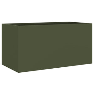 Fioriera Verde Oliva 62x30x29 cm in Acciaio 841592