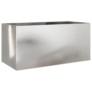 Fioriera Argento 62x30x29 cm in Acciaio Inox 841593