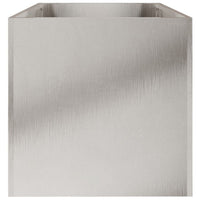 Fioriera Argento 62x30x29 cm in Acciaio Inox 841593