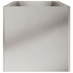 Fioriera Argento 62x30x29 cm in Acciaio Inox 841593
