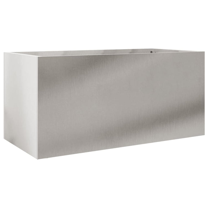 Fioriera Argento 62x30x29 cm in Acciaio Inox 841593