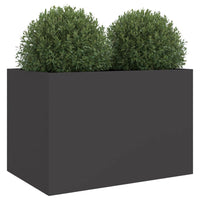 Fioriera Nera 62x30x29 cm in Acciaio 841595