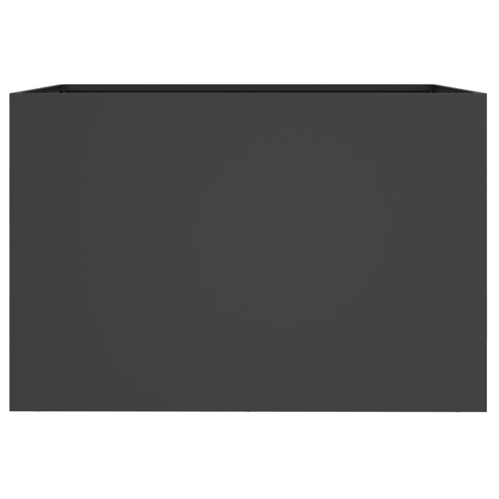 Fioriera Nera 62x30x29 cm in Acciaio 841595