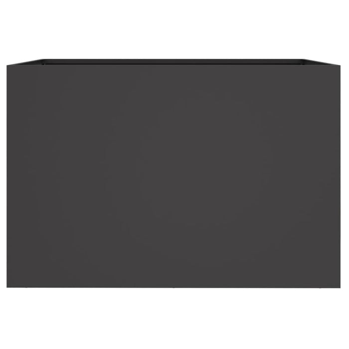 Fioriera Nera 62x30x29 cm in Acciaio 841595