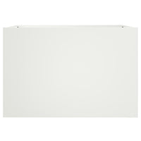 Fioriera Bianca 62x30x29 cm in Acciaio 841596