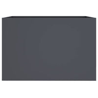 Fioriera-Vaso-Contenitore per Piante Antracite 62x30x29 cm in Acciaio 103777