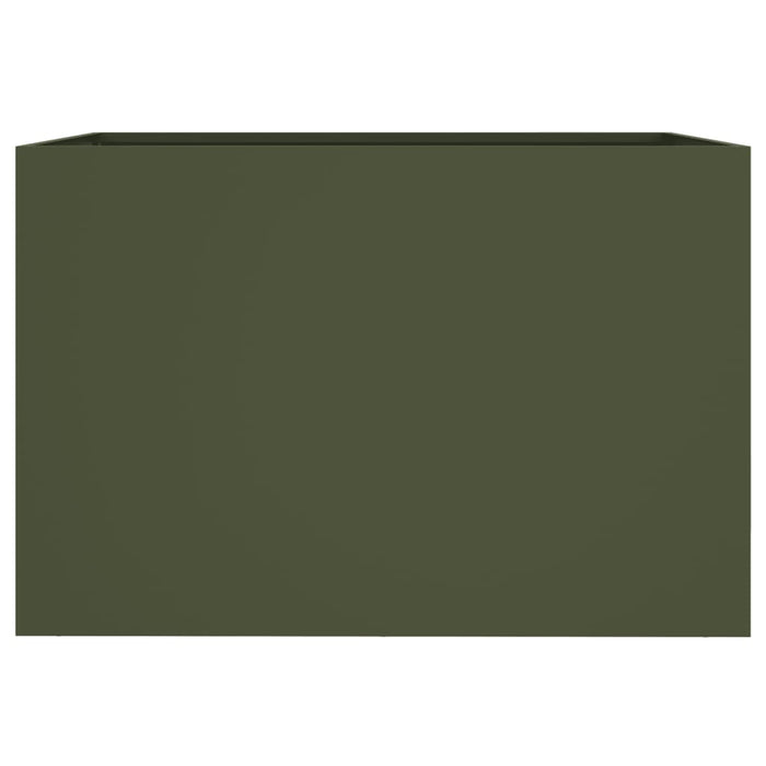 Fioriera Verde Oliva 62x30x29 cm in Acciaio 841598