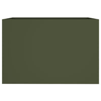 Fioriera Verde Oliva 62x30x29 cm in Acciaio 841598