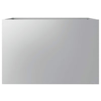 Fioriera-Vaso-Contenitore per Piante Argento 62x40x39 cm in Acciaio Zincato