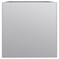 Fioriera-Vaso-Contenitore per Piante Argento 62x40x39 cm in Acciaio Zincato