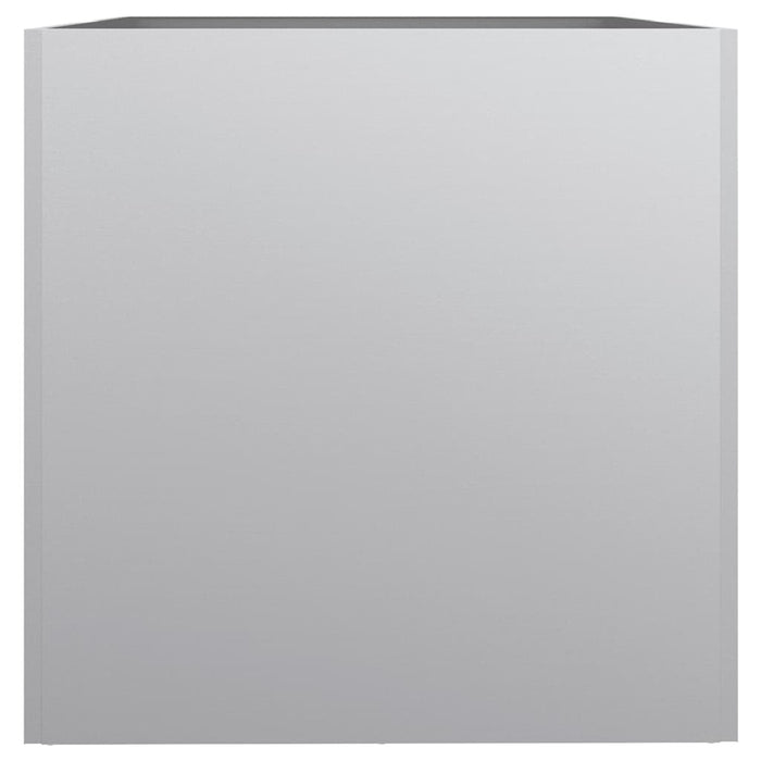 Fioriera-Vaso-Contenitore per Piante Argento 62x40x39 cm in Acciaio Zincato