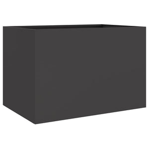 Fioriera Nera 62x47x46 cm in Acciaio Laminato a Freddocod mxl 112200