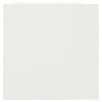 Fioriera-Vaso-Contenitore per Piante Bianca 62x47x46 cm in Acciaio