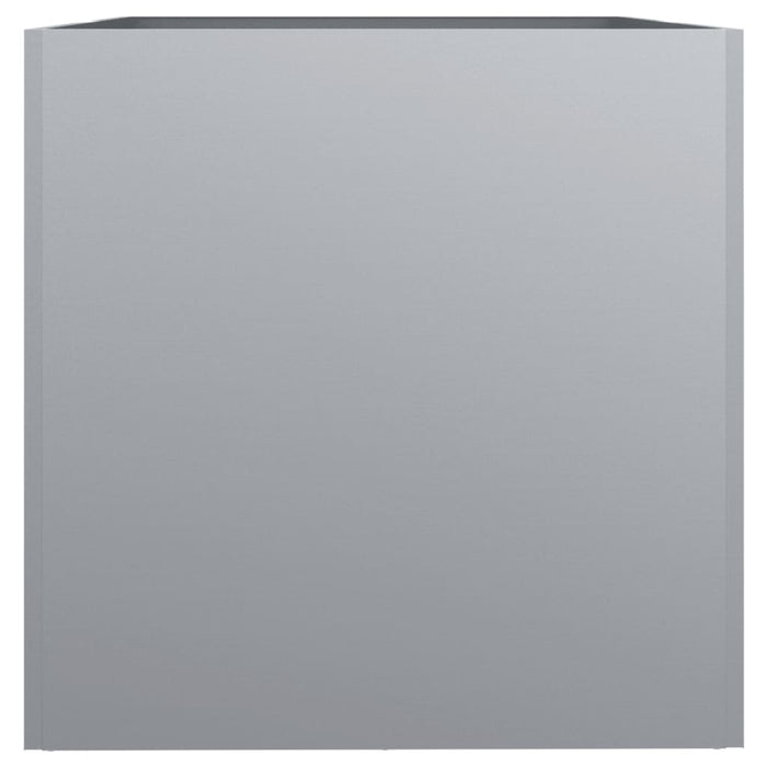 Vassoio per fioriera aiuola rialzata piante fiori terrazza giardino argento 62 x 47 x 46 cm acciaio zincato argento 02_0038078