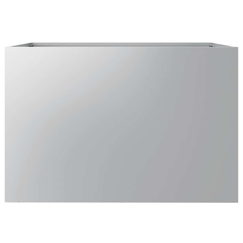 Fioriera-Vaso-Contenitore per Piante Argento 62x47x46 cm in Acciaio Zincato