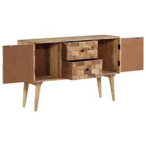 Credenza-Buffet-Armadio da cucina 110x30x70 cm in Legno Massello di Mango