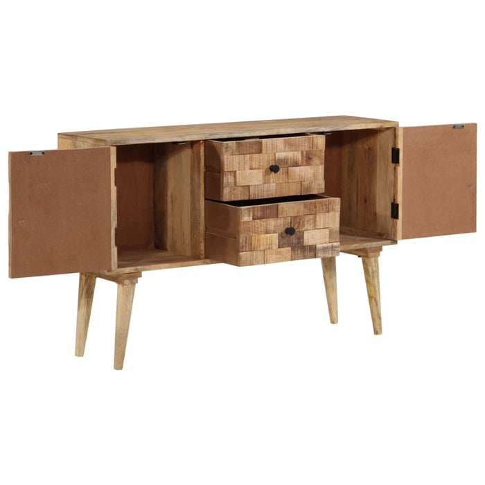 Credenza-Buffet-Armadio da cucina 110x30x70 cm in Legno Massello di Mango
