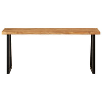 Panca con Bordi Vivi 105 cm in Legno Massello di Acacia 372754