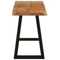 Panca con Bordi Vivi 105 cm in Legno Massello di Acacia 372754