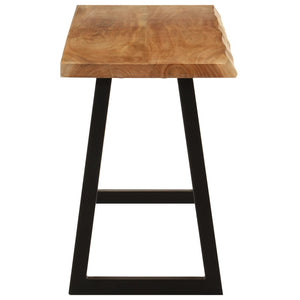 Panca con Bordi Vivi 105 cm in Legno Massello di Acacia 372754