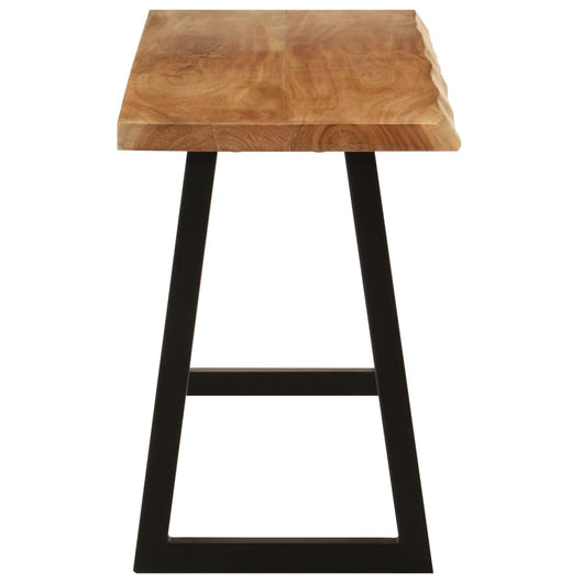 Panca con Bordi Vivi 105 cm in Legno Massello di Acacia 372754