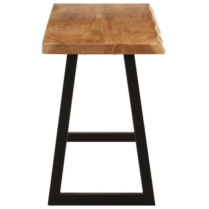 Panca con Bordi Vivi 105 cm in Legno Massello di Acacia 372754