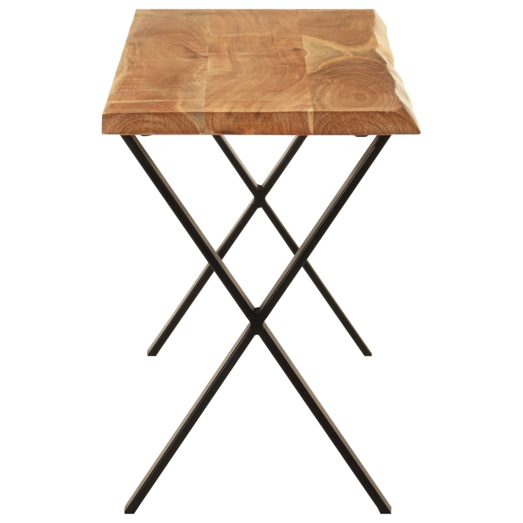 Panca con Bordi Vivi 105 cm in Legno Massello di Acaciacod mxl 92366