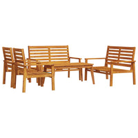 Set Salotto da Giardino 5 pz in Legno Massello di Acacia 3211800