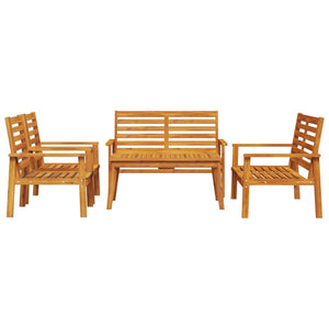 Set Salotto da Giardino 5 pz in Legno Massello di Acacia 3211800