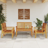 Set Salotto da Giardino 5 pz in Legno Massello di Acacia 3211800