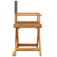 Sedie da Giardino Pieghevoli 4 pz Grigio Scuro in Tessuto 3208913