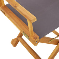 Sedie da Giardino Pieghevoli 6 pz Grigio Scuro in Tessuto 3208914