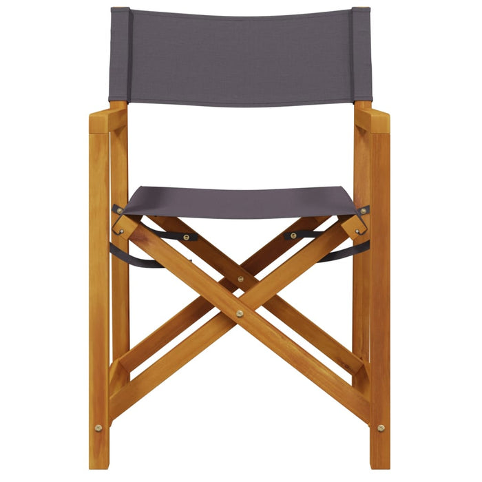 Sedie da Giardino Pieghevoli 6 pz Grigio Scuro in Tessuto 3208920