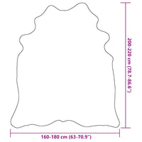 Tappeto in Vera Pelle Bovina 180x220 cm