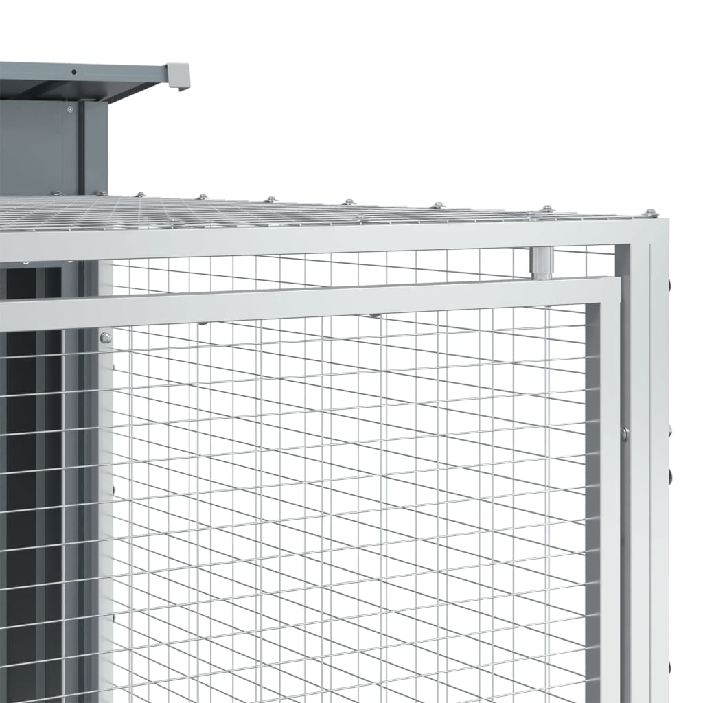 Cuccia per cani con recinto 153 x 194 x 110 cm antracite 02_0043469