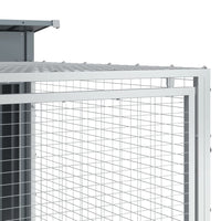 Cuccia per cani con recinto 153 x 194 x 110 cm antracite 02_0043469