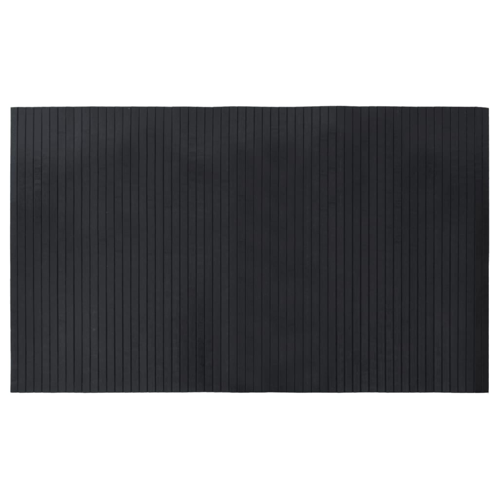 vidaXL Tappeto Rettangolare Nero 60x100 cm in Bambù