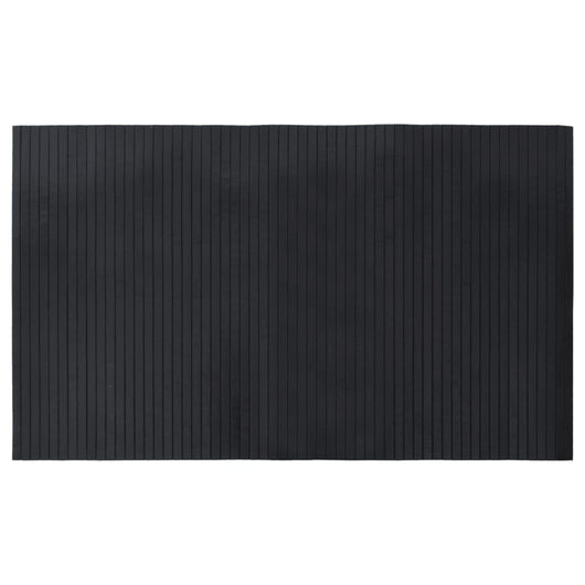 vidaXL Tappeto Rettangolare Nero 60x100 cm in Bambù