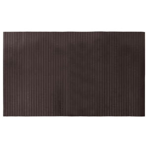 Tappeto Rettangolare Marrone Scuro 60x100 cm in Bambù 376713