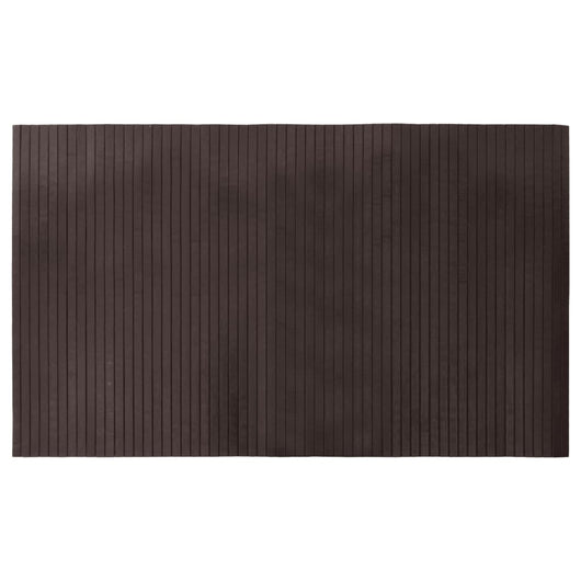 Tappeto Rettangolare Marrone Scuro 60x100 cm in Bambù 376713