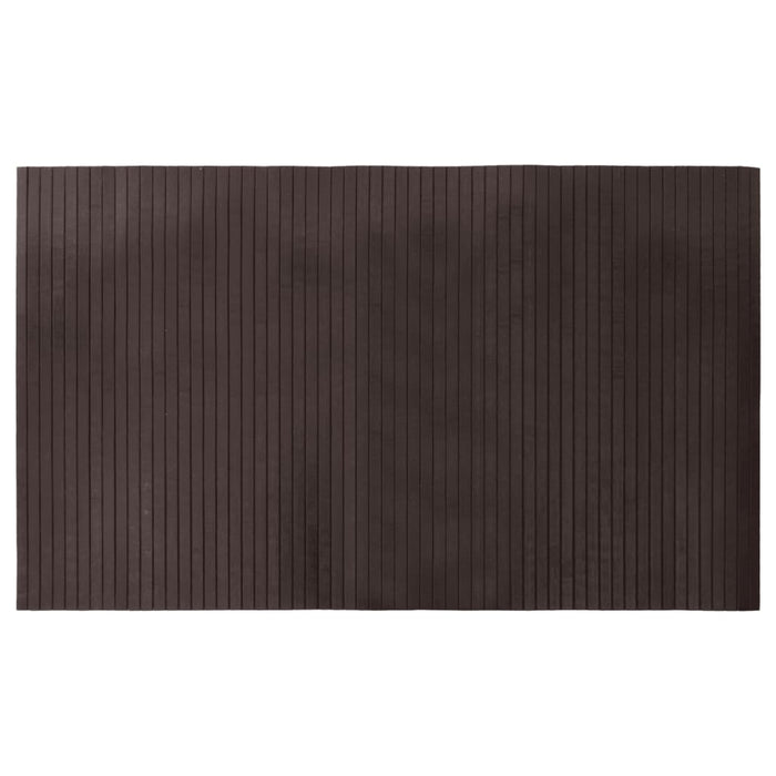 Tappeto Rettangolare Marrone Scuro 60x100 cm in Bambù 376713