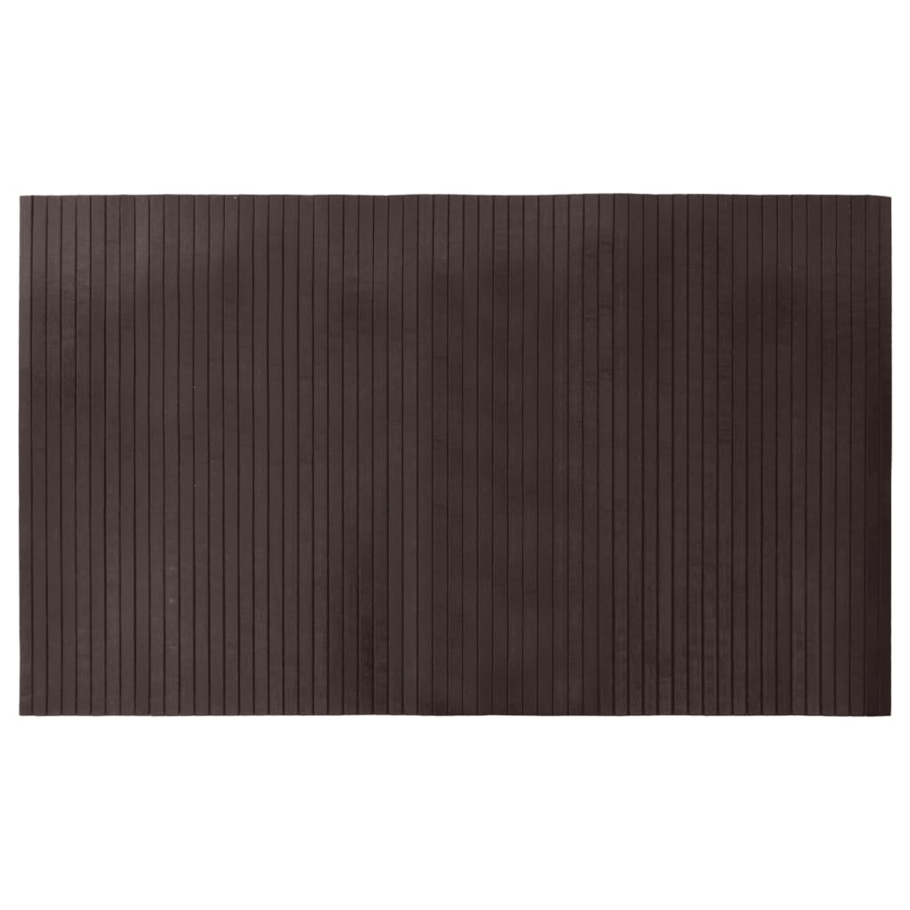 vidaXL Tappeto Rettangolare Marrone Scuro 60x100 cm in Bambù