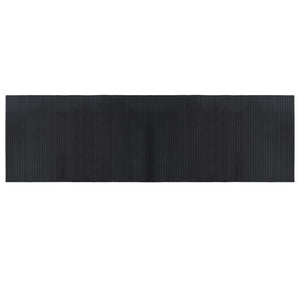 vidaXL Tappeto Rettangolare Nero 60x200 cm in Bambù