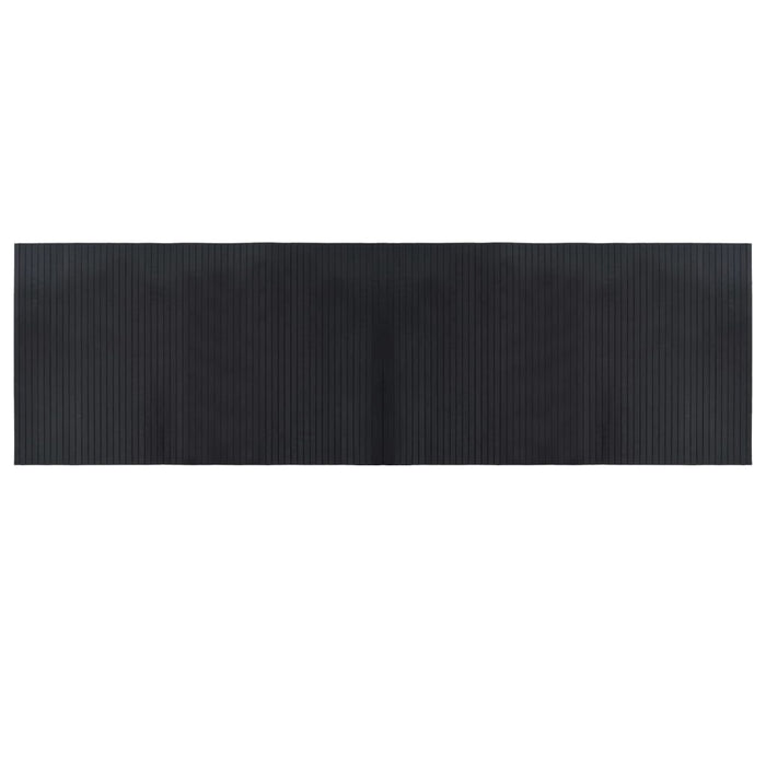 vidaXL Tappeto Rettangolare Nero 60x200 cm in Bambù