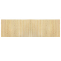 Tappeto Rettangolare Naturale Chiaro 60x200 cm in Bambù 376717